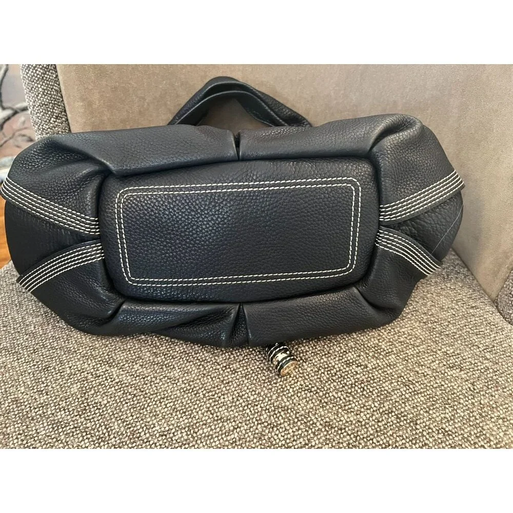 Celine Bittersweet Hobo Black Leather with Contrast Stitching
